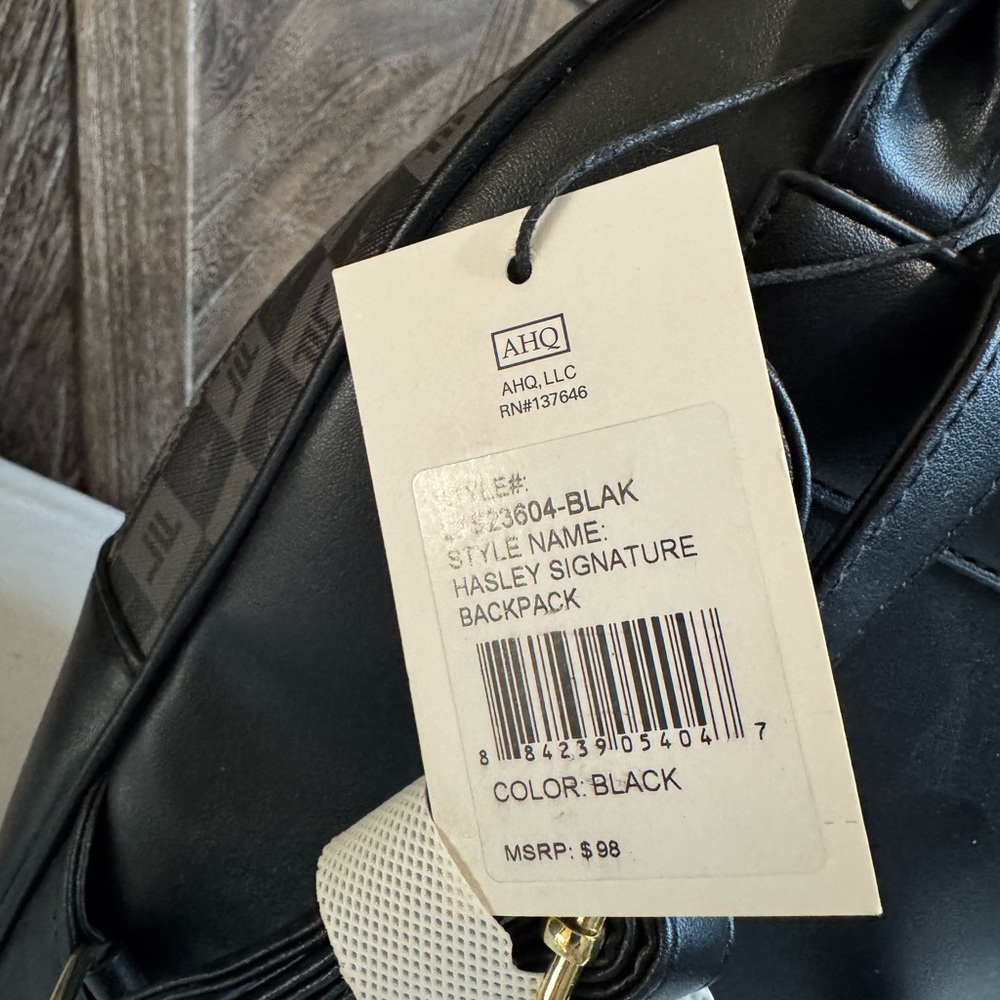 London Fog Black and Gray Monogram NWOT - Picture 5 of 9